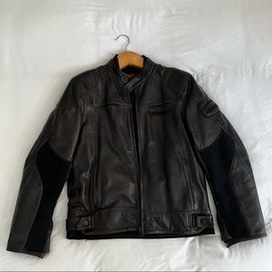 Dainese R-Twin Leather Jacket - Dark Brown